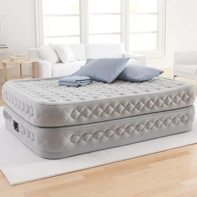 Надувная кровать 64101 Intex Deluxe Single-High Airbed Twin 99х191х25 см,  цена 1250 руб, фото, характеристики, отзывы