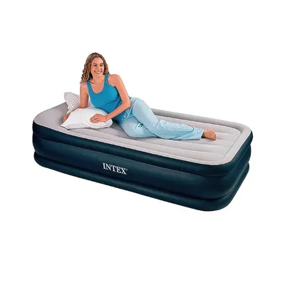 64426 Надувная кровать Intex Ultra Plush Bed (Twin), 99х191х46 см, со  встроенным насосом 220V - Intex