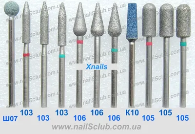 Картинка педикюрных насадок с инструкцией