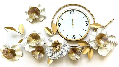 Часы настенные интерьерные с цифрами в гостиную Clock Decor 133593809  купить за 624 ₽ в интернет-магазине Wildberries