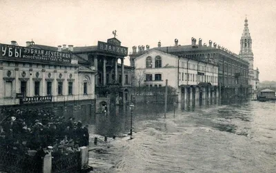 Наводнение 1908 года в Москве. — Teletype