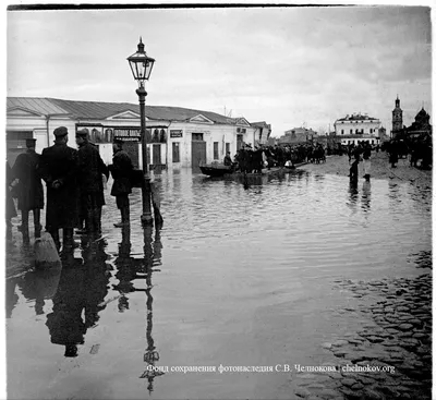 Наводнение в Москве в апреле 1908г. - Фотостарина. Старые фотографии России.