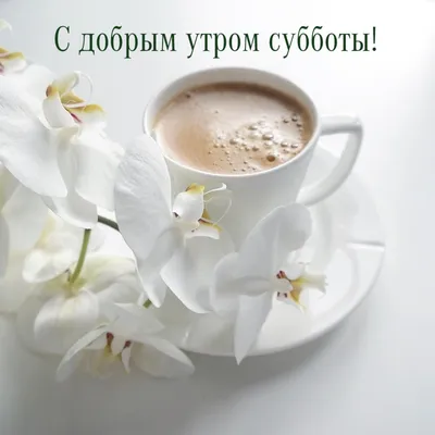 Картинка доброе утро с чашечкой чая и букетом цветов в вазе