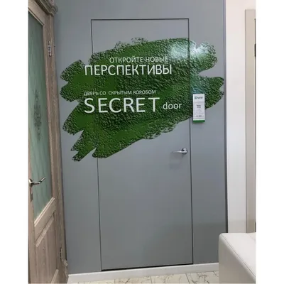 Скрытые двери Secret Premium - купить межкомнатные двери со скрытым коробом  под покраску в Москве и Московской области.