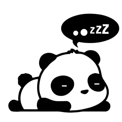 Sleepy Panda | Cute panda drawing, Panda art, Panda drawing