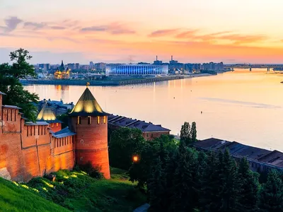 Обои Нижний Новгород Города Нижний Новгород (Россия), обои для рабочего  стола, фотографии нижний, новгород, города, панорамы, река, дома, мост Обои  для рабочего стола, скачать обои картинки заставки на рабочий стол.