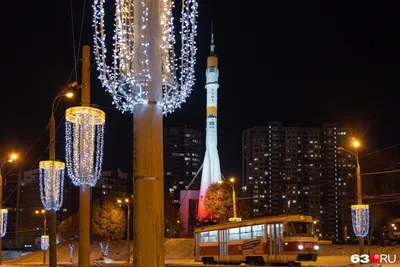 Ночью в Самаре даже пробки прекрасны, если смотреть на них с воздуха - 2  ноября 2017 - 63.ru