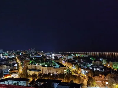 Ночной Ульяновск в большом стеклянном…» — создано в Шедевруме