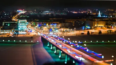 Фото-панорама Чебоксарского ночного залива зимой | Фото проект Панорамы  Чебоксар - Лучшие фотографии Чебоксар и окрестнойстей