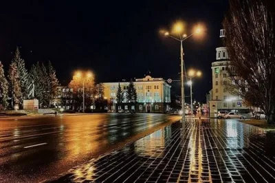 А.Данилов. Ночные Чебоксары | Городской пейзаж, Краска, Картины