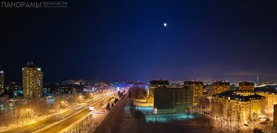 Ночной вид на город Чебоксары | Фото проект Панорамы Чебоксар - Лучшие  фотографии Чебоксар и окрестнойстей