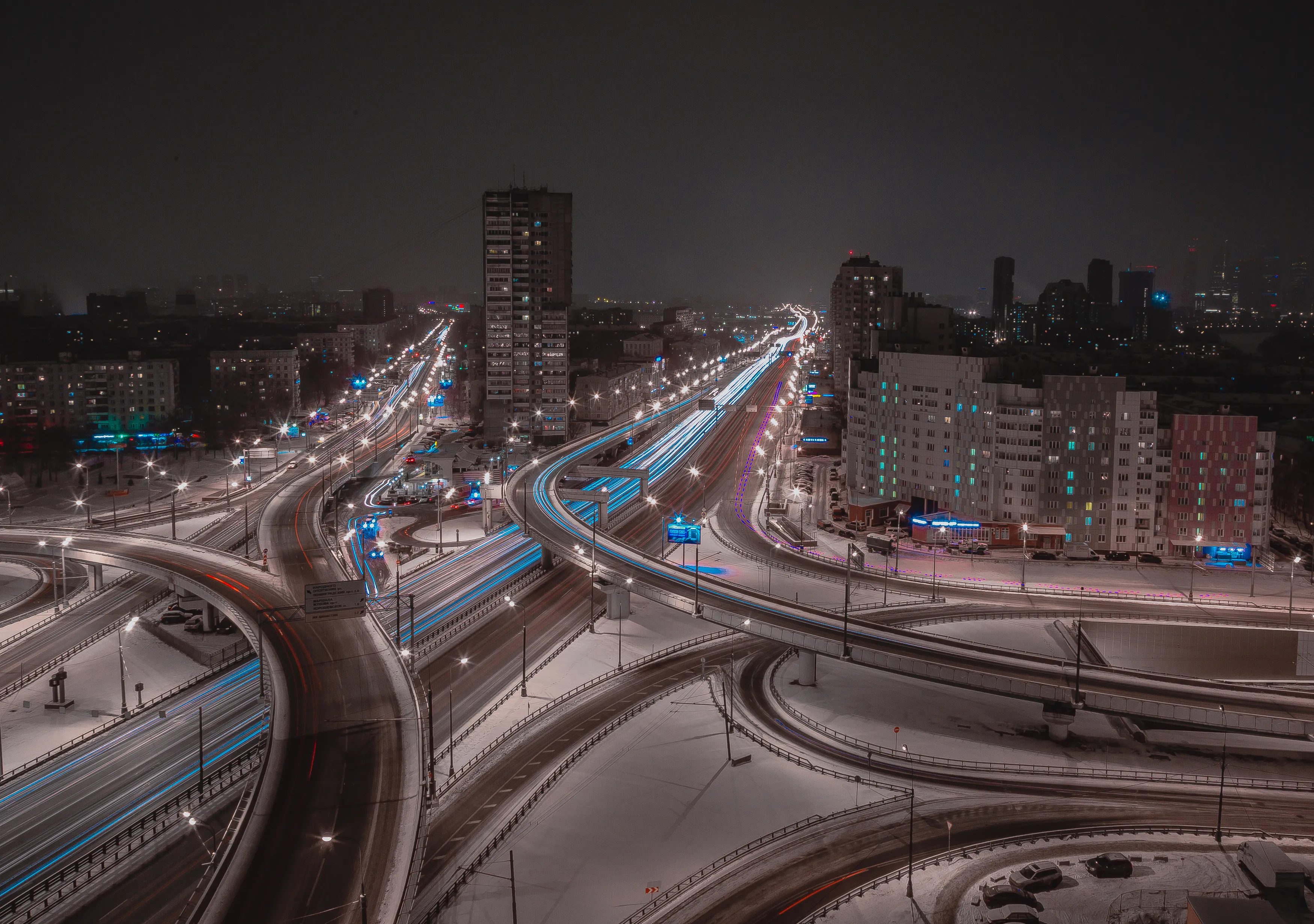 Ночная Москва-Сити | Пикабу Ночная Москва-Сити | Пикабу