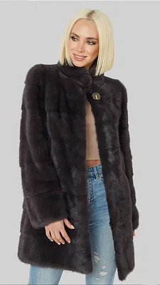 Коричневая норковая шуба Matsoco Furs NE-16255/04211 Купить в Москве- цена  298 000 ₽