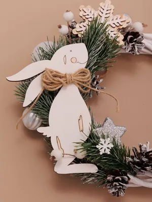 Готовимся к Новому году: зимний венок на стену | myDecor
