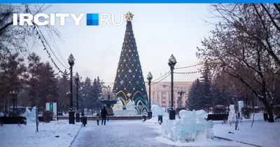 Иркутск в Новогоднюю ночь.» — создано в Шедевруме