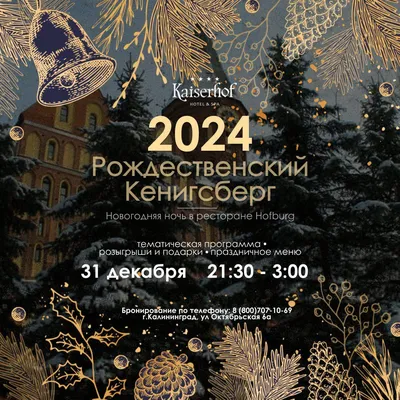 Новогодняя ночь 2024—2025 в Калининграде: как и где лучше провести