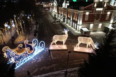 Новогодние огни зажгут в Новосибирске 1 декабря