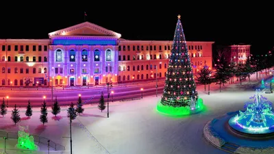 Томичи зажгли огни главной елки города — TOMSK.RU