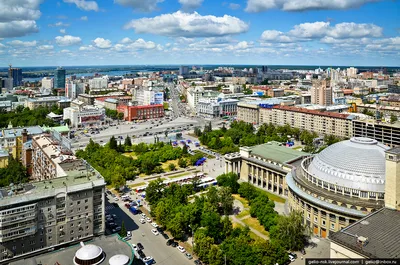 Новогодний Новосибирск показал с высоты птичьего полёта фотограф Слава  Степанов