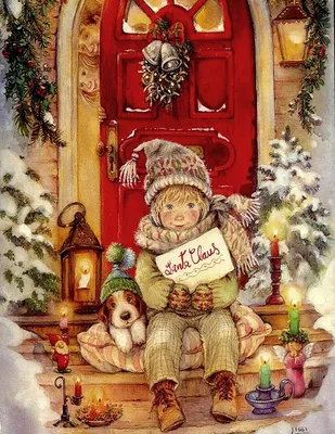 Новый Год (винтаж) | Christmas paintings, Christmas pictures, Christmas  illustration