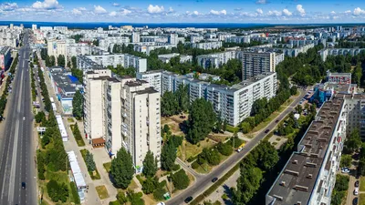 Ульяновск с высоты. Заволжский район (Новый город). Август 2017.