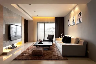Гостиная с камином в современном стиле | Iroom Design
