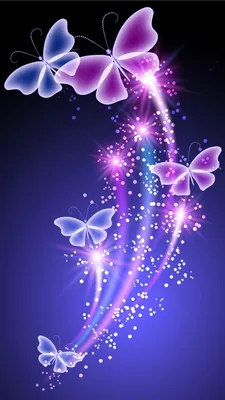 Бабочки - очень красивые обои на смартфон от Midjourney | Пикабу