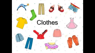 Английский детям. Одежда на английском языке. English for kids. Learn  clothes. - YouTube