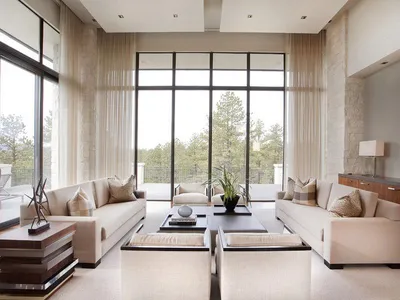 Просторная гостиная с 4 окнами для девушки💃🏻 | Дизайн интерьера ArtGart |  Дзен