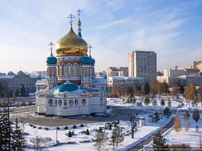 Заметки Полины: Омск с высоты. Зима 2016-2017.