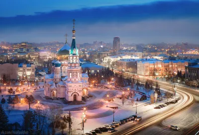 Омск зимний. Фотограф Голубев Алексей