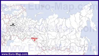 Карты Омска | Подробная карта города Омск с улицами и домами | Омск на карте  России