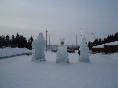 Зима в Советском парке города Омска