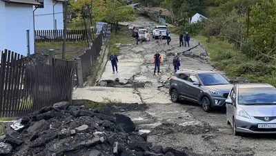 В посёлке под Сочи произошёл сильный оползень, жителей эвакуировали - МК на  Кубани