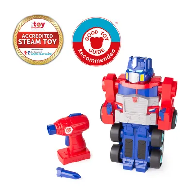 Transformers Build-A-Buddy™ Optimus Prime Toy with Drill