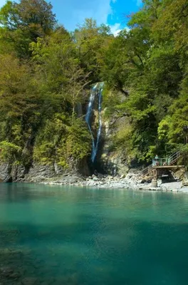 Ореховский водопад в Сочи, экскурсии на водопад в поселке Нижняя Ореховка