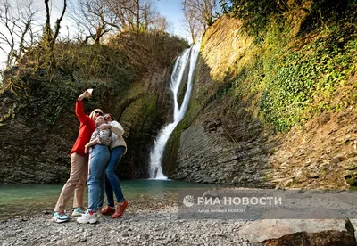 Ореховский водопад в Сочи (Ореховый)