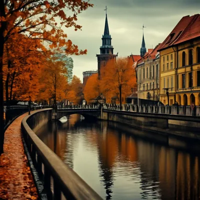 Осенний калининград» — создано в Шедевруме