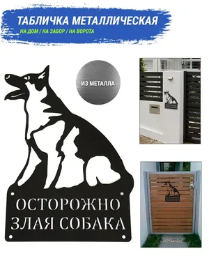 Купить Табличка Осторожно злая собака 300х200мм артикул 8785 недорого в  Украине с доставкой