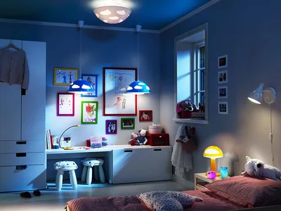 Советы по подбору освещения для детской комнаты, какие светильники выбрать  в детскую