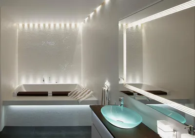 Освещение ванной комнаты. Создайте себе блаженство с помощью правильного  освещения.