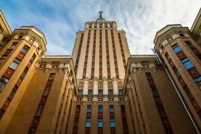 Moscow, Russia. Hilton Moscow Leningradskaya Hotel Stock Photo - Alamy