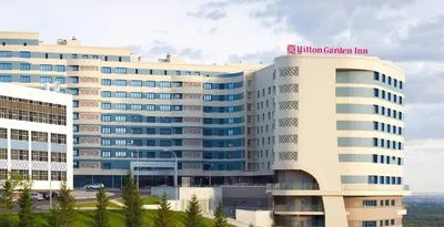 The famous hotel chain Hilton Garden Inn, in Ufa, Republic of  Bashkortostan, Russian Federation Stock Photo - Alamy