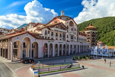 Sochi Marriott Krasnaya Polyana Hotel Stock Image - Image of khutor,  destination: 150842229