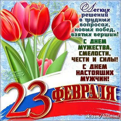 Открытка, 23 Февраля, 12*18 см. – купить в интернет-магазине, цена, заказ  online