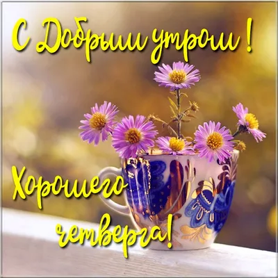 ЧЕТВЕРГ! 🍭🍧💐🌞🌿☕🍨 ПРЕКРАСНОГО ДНЯ! | Table decorations, Cards, Decor