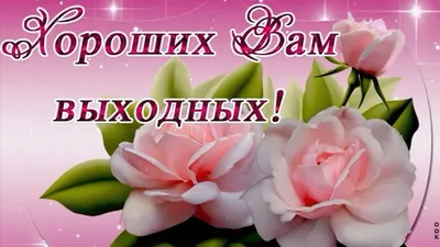 Прекрасная открытка с воскресеньем, отличных выходных - GreetCard.ru