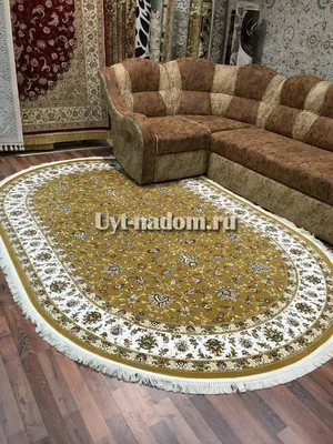 Ковер Shila Silk Qum MG8 bej/red oval | BB Carpets