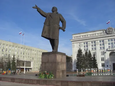 Памятник В. И. Ленину в Кемерово - Архитектура, Памятные места, Кемерово г.