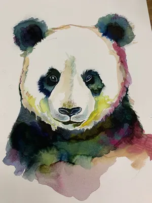 Panda Polygon Art Geometric Animal Print Panda Drawing by DHBubble - Pixels